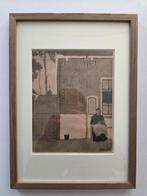 Jan Mankes (1889-1920) - Vrouw in straatje., Antiek en Kunst