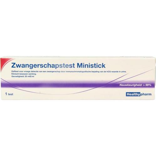 Healthypharm Zwangerschapstest Mini - 1 stuk, Diversen, Verpleegmiddelen, Nieuw, Verzenden