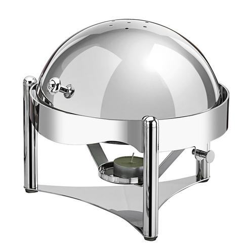 GGM Gastro | Chafing Dish - Rond - met roldeksel - Chroom |, Zakelijke goederen, Horeca | Keukenapparatuur, Nieuw in verpakking