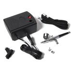 Hofftech Mini airbrush compressor set - 220 volt - inclus..., Hobby en Vrije tijd, Schilderen, Ophalen of Verzenden, Nieuw