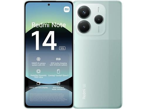 Xiaomi -  Redmi Note 14 - 5g 256gb Coral  256 Gb - Groen, Telecommunicatie, Mobiele telefoons | Overige merken, Nieuw, Zonder abonnement