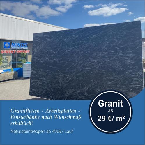 v.a. 29€/m² Graniet Tegels Natuursteen Vloertegels alle Afmt, Doe-het-zelf en Verbouw, Tegels, 20 tot 40 cm, 60 cm of meer, 10 m² of meer