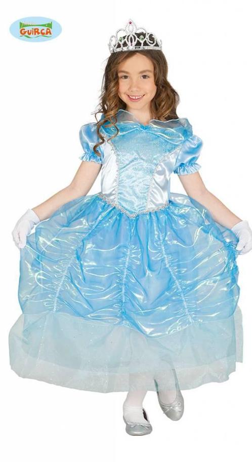 Prinsessenjurk Blauw, Kleding | Dames, Carnavalskleding en Feestkleding, Nieuw, Ophalen of Verzenden