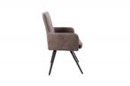 Eetkamerstoel Roadster Antiek Grijs Taupe Met Armleuning -