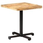 Stoere Mangohouten Tafel 70x70 | Gebruikt | 40% Off, 50 tot 100 cm, Vierkant, Nieuw, 75 cm of meer