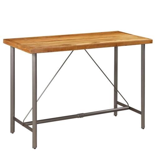vidaXL Bartafel 150x70x106 cm massief gerecycled teakhout, Huis en Inrichting, Tafels | Eettafels, Nieuw, Verzenden