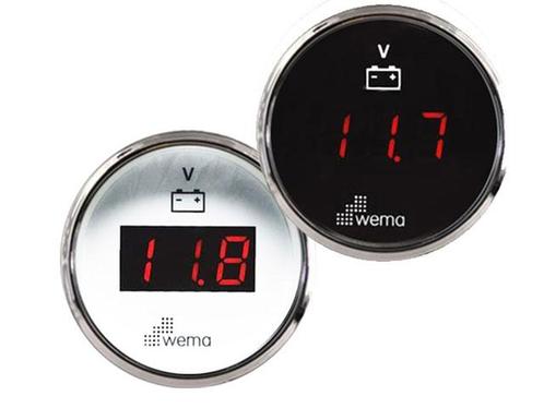 Voltmeter LED 8-32 V - WEMA Silverline Serie, Watersport en Boten, Bootonderdelen, Nieuw, Zeilboot of Motorboot, Ophalen of Verzenden
