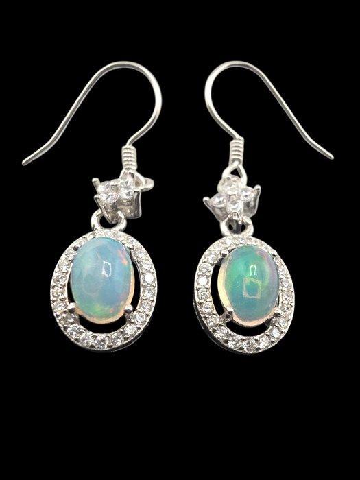 Zonder Minimumprijs - Hangoorbellen Zilver - 0.94ct. tw., Sieraden, Tassen en Uiterlijk, Antieke sieraden