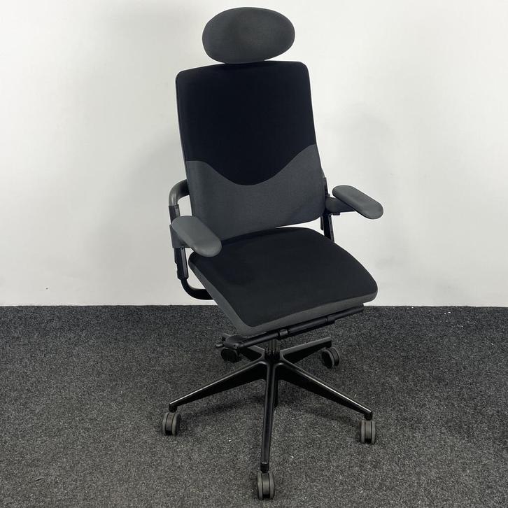 Bureaustoel Grahl Xenium - Zwart / Grijs - Met Hoofdsteun, Huis en Inrichting, Bureaustoelen, Bureaustoel, Gebruikt, Ergonomisch