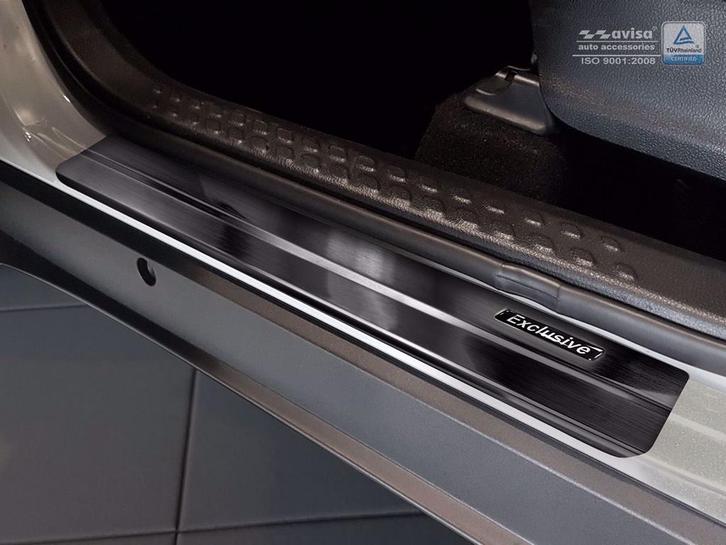 Zwart rvs instaplijsten (zwart embleem EXCLUSIVE) Toyota, Auto-onderdelen, Carrosserie en Plaatwerk, Ophalen of Verzenden