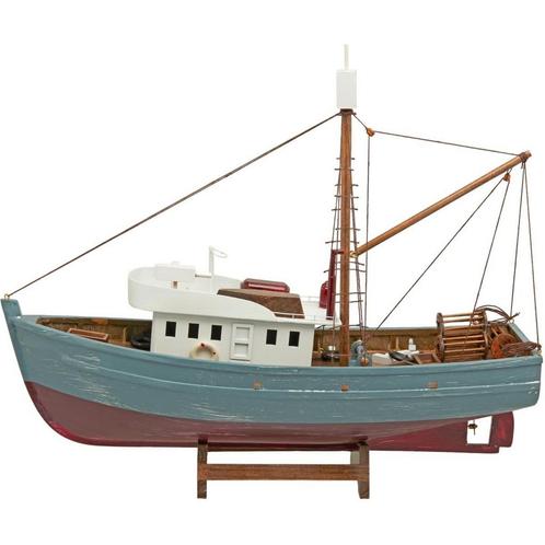 Model Vissersboot 44cm Kadetgrijs, Hobby en Vrije tijd, Modelbouw | Boten en Schepen, Ophalen of Verzenden
