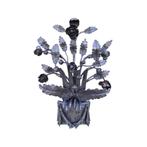Smeedijzeren wandornament - rozen - rustiek - bruin/zwart, Huis en Inrichting, Woonaccessoires | Wanddecoraties, Ophalen of Verzenden