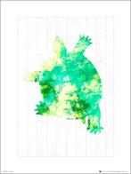 Kunstdruk Seaside Turtle Green 24x30cm, Verzenden, Nieuw