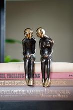 sculptuur, NO RESERVE PRICE - Sitting Couple Sculpture - 15