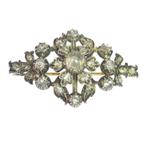 Zilver - Broche Diamanten - Vintage antiek Victoriaans, anno