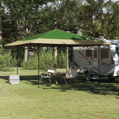 vidaXL Luifeltent Groen 400 x 400 x 227 / 236 / 245 cm, Tuin en Terras, Partytenten, Nieuw, Verzenden