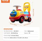 Peuter Ride-On Auto met Duwfunctie en Muziek, Verzenden, Nieuw