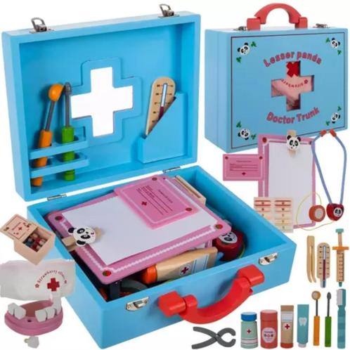 Kruzzel Houten Doktersset - Educatief en Creatief Speelgo..., Kinderen en Baby's, Speelgoed | Overig, Nieuw, Ophalen of Verzenden