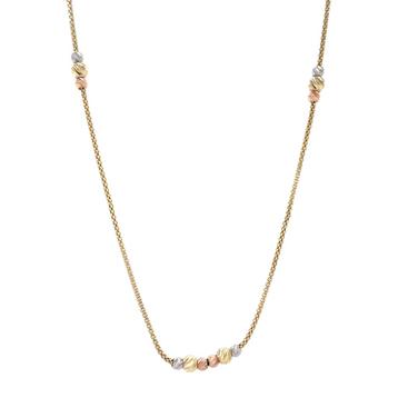 Tricolour gouden collier 58.5 cm 14 karaat beschikbaar voor biedingen