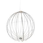 Kerst hanglamp bal wit 60cm incl. LED met timer IP44 - Nobi, Verzenden, Nieuw