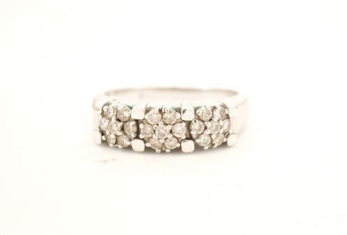 Ring - 18 karaat Witgoud Diamant (Natuurlijk), Sieraden, Tassen en Uiterlijk, Ringen