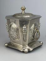Doos - verzilverd metaal (silverplated) - Theehouder met