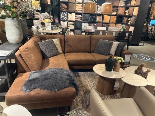 Hoekbank Paularo - camel - Pronto Wonen, Huis en Inrichting, Banken | Bankstellen, 200 tot 250 cm, 150 cm of meer, Hoekbank, Nieuw