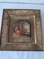 Pachtig miniatuur schilderijtje - Hagar en de engel -, Antiek en Kunst, Antiek | Boeken en Bijbels