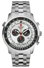 Swiss Alpine Military 7078.9132 chronograaf heren horloge 45, Nieuw, Overige merken, Staal, Staal