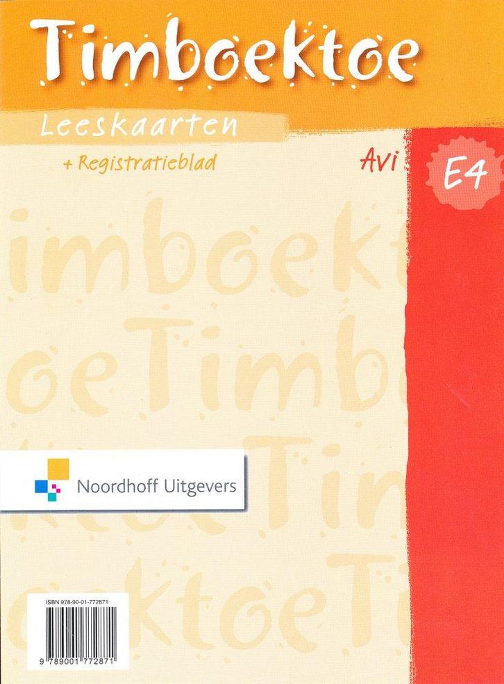 Timboektoe Leeskaarten set E4, Boeken, Schoolboeken, Nieuw, Verzenden