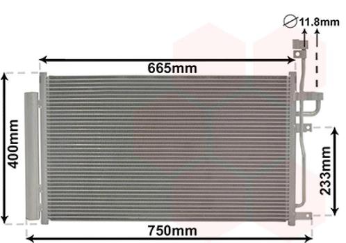 LUCHTCONDENSATOR VOOR CHEVROLET CAPTIVA KLAC 2006-2011, Auto-onderdelen, Airco en Verwarming, Nieuw, Ophalen of Verzenden