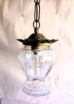 Plafondlamp - Geslepen kristal en brons - Art Deco, Antiek en Kunst