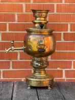 Samovar - Antieke messing Russische samovar – Vroeg tot, Antiek en Kunst