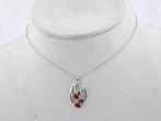 Ketting met hanger - 14 karaat Witgoud - 0.82ct. tw. Diamant, Sieraden, Tassen en Uiterlijk, Antieke sieraden