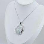 Zilver - Ketting met hanger - CAMMEO met de hand gegraveerd, Antiek en Kunst