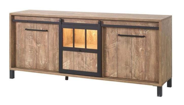 Dressoir Medium Alphen Oranje Teakhout - dressoirs, Huis en Inrichting, Kasten | Dressoirs, Nieuw, Overige materialen