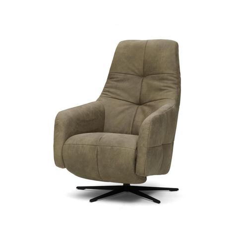 Fauteuil met rug- en hoofdverstelling op draaivoet nieuw, Huis en Inrichting, Fauteuils, 75 tot 100 cm, 75 tot 100 cm, Nieuw, Leer