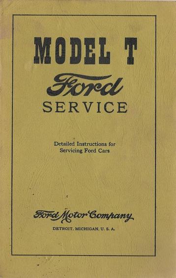 Model T Ford Service Manual Detailed Instructions for Servic beschikbaar voor biedingen