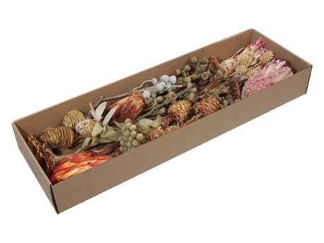 Exotic assortiment de luxe naturel doos 26 stuks -, Huis en Inrichting, Woonaccessoires | Kunstplanten en Kunstbloemen, Nieuw