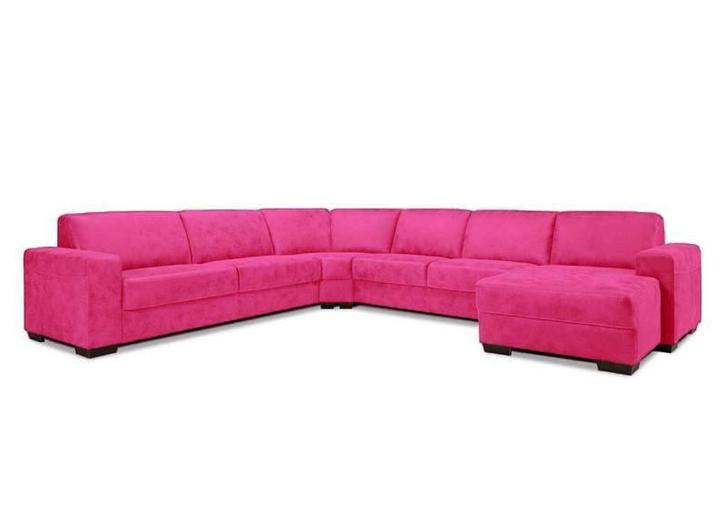 Hoekbankstel Malden - hoekbanken - Roze, Huis en Inrichting, Banken | Sofa's en Chaises Longues, Nieuw, Stof