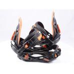 S M snowboard bindingen NITRO FREESTYLE CUSTOM 2022, black/o, Sport en Fitness, Snowboarden, Verzenden, Gebruikt, Bindingen