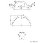ProPlus Spatbord - Metaal - Verzinkt - Hoekig - 1 mm - 14..., Ophalen of Verzenden, Nieuw