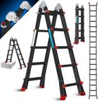 MASKO® telescopische ladder aluminium multifunctionele ladde, Verzenden, Nieuw