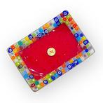 Tafelmiddenstuk - Rode schotel met millefiori murrine -