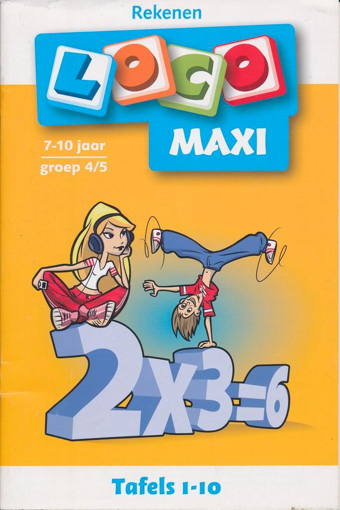 Maxi Loco Tafels 1-10 groep 4/5, Boeken, Schoolboeken, Nieuw, Verzenden
