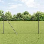 vidaXL Ketting Link Hek met 7 Piekpalen 1,5x10 m, Verzenden, Nieuw, IJzer