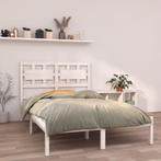 vidaXL Bedframe massief hout wit 120x200 cm, Verzenden, Wit, Nieuw, Twijfelaar