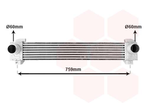 INTERCOOLER VOOR CITROEN DS4 2011-2015, Auto-onderdelen, Airco en Verwarming, Nieuw, Ophalen of Verzenden