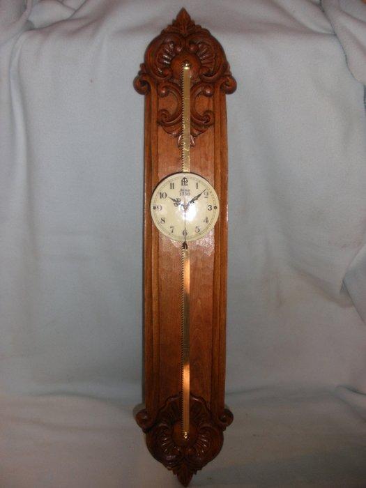 Zaagklokje - Anno 1750 - Hout, Messing, Emaille - 1960-1970, Antiek en Kunst, Antiek | Klokken