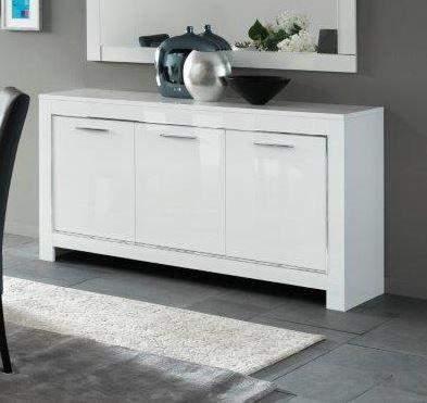 Marknesse Dressoir 3 Deurs - MAGAZIJN OPRUIMING - Wit - m..., Huis en Inrichting, Complete eetkamers, Nieuw